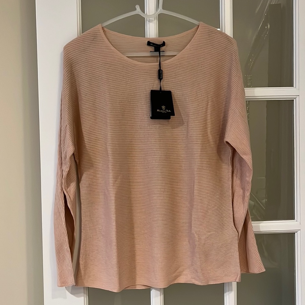 massimo dutti silk wool sweater top